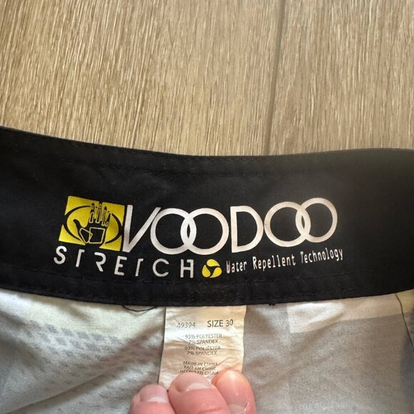 VooDoo Swim Trunks Board Shorts Mens 30 Black Yellow Checked Beach Vacation Pool - Picture 5 of 7